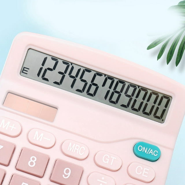 Calculadoras solares Calculadora básica de escritorio Calculadora portátil estándar de 12 Calculadora de batería Uso conveniente