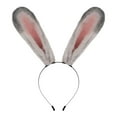 thumbnail image 2 of Diadema Orejas de conejo de peluche BLESIY Gris Sombreros de cosplay, 2 of 7