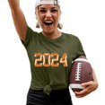 thumbnail image 1 of YDLCAFD T-Shirts pour Femmes Graphiques Boho Chandails pour Femmes Col Rond T-Shirts Manches Courtes Imprimé Numérique T-Shirt Ample Vêtements, 1 of 5