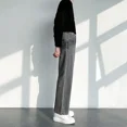 thumbnail image 5 of Pantalones vaqueros rectos para hombre, moda coreana, ropa de trabajo, vaqueros para hombre con bolsillos, tendencia primavera otoño 2024, Buggy Stacked Xs, 5 of 5
