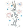 thumbnail image 2 of Men's Looney Tunes Bugs Bunny Stars and Fireworks  Graphic Tee White Medium, 2 of 5