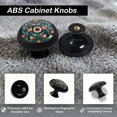 thumbnail image 4 of Perillas para gabinete Artinhand estilo rosemaling noruego, paquete de 12, 4 of 7
