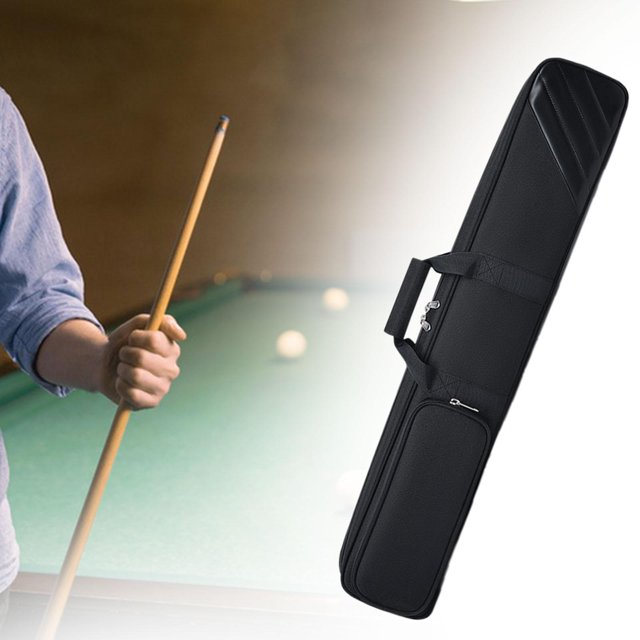 DYNWAVECA Billiard Rod Storage Bag Snooker Cue Storage Pouch Portable Handle 3/4 Snooker Pool Cue Bag Dustproof Billiards Pool Cue Case black