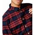 thumbnail image 3 of Good Man Brand Cotton Flannel Stadium Shirt Jacket (Wine Tartan Plaid, Large), 3 of 4