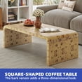 thumbnail image 6 of ModFusion Burl Wood U-Shaped Coffee Table, Modern Center Table for Living Room & Home Office, 6 of 10