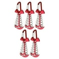 thumbnail image 3 of Nimomo Clous de Tente en Arête de Poisson, 5 Pcs, Ancres de Tente de Camping en Plein Air avec Boucle à Ressort, Corde à Vent Réglable pour L'extérieur(Rouge), 3 of 5
