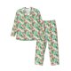 thumbnail image 1 of Fotbe Flamingo And Monstera Pijama de Hombre con Estampado de Manga Larga, Conjunto de 2 Piezas, Ropa de Dormir Suave y Cómoda con Bolsillos-Large, 1 of 7