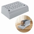 thumbnail image 1 of Cat Litter Box Ramp with Filter Function, Double Layered Self-Cleaning Cat Litter Box Litter Trapper with Storage Gray, 1 of 7