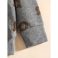 thumbnail image 5 of Seyurigaoka Boy's Pants Set Cartoon Bear Long-sleeved Sweater Drawstring Trousers, 5 of 9