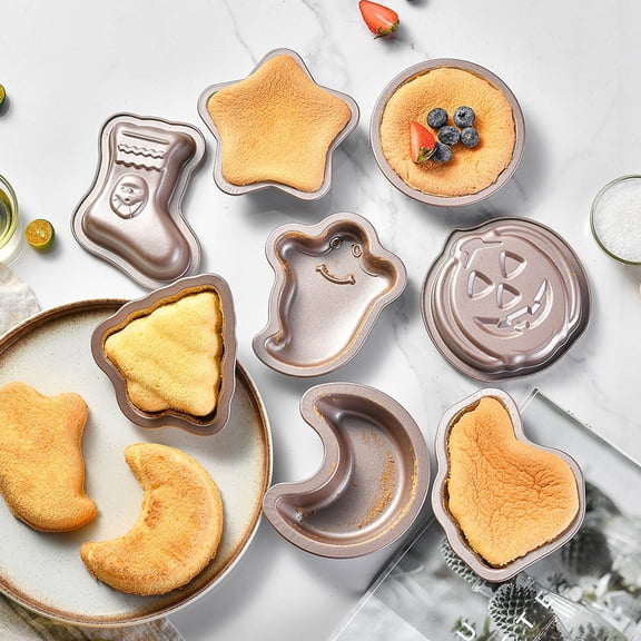 Halloween Cake Baking Mold Festive Shaped Non‑Stick Cake Pan Carbon Steel Diy Baking Tray For Halloween Home Kitchen Dessert Making(Socks-5.91")