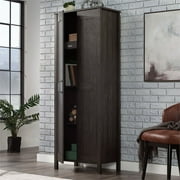 Sauder Two-Door Storage Cabinet, Blade Walnut Finish
