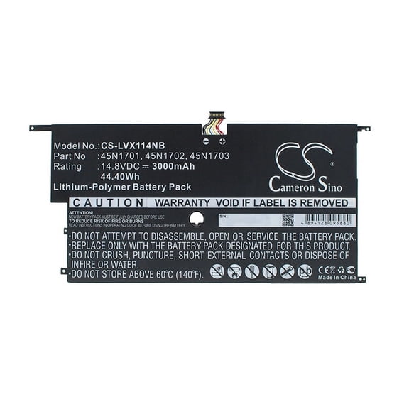 3000mAh 45N1701 00HW002 SB10F4644 45N1702 45N1703 SB10F46440 SB10F46441 00HW003 45N1700 Battery for Lenovo ThinkPad X1 Carbon(20