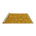 thumbnail image 2 of Ahgly Company Machine Washable Indoor Rectangle Oriental Yellow Traditional Area Rugs, 6' x 9', 2 of 4