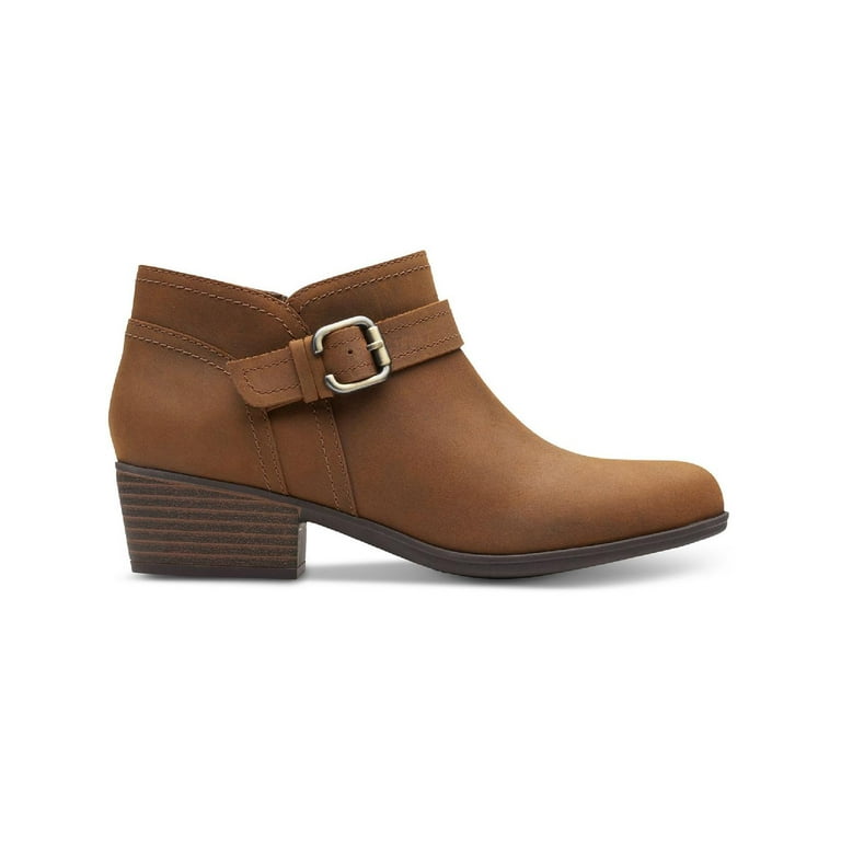 Clarks Womens Adreena Mid Leather Short Ankle Boots Walmart