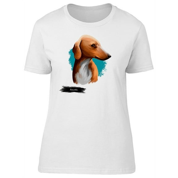 Azawakh Watercolor Dog T-Shirt Women -Image by Shutterstock, Female XX-Large