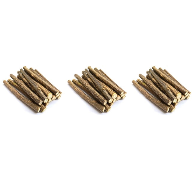45 Piezas de Palitos de Plata Natural para Palitos de Hierba Gatera Palitos de Masticación Matatabi Dientes Juguetes de Masticación Molares para la Limpieza de Dientes de