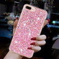 thumbnail image 3 of For iPhone 8Plus/7 Plus Case,Cute Glitter Bling Twinkle Stardust with Drop Protection Shockproof Soft TPU Slim Flexible Phone Case Girls/Women Protective case for iPhone 8 Plus/7Plus,Anti Scratch,Pink, 3 of 6