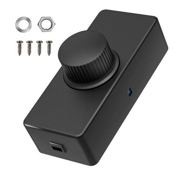 Ana Inline LED Dimmer Switch Built-in Rotary ON/OFF And Knob Control Dimmer 3-100W Home Decor