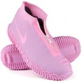 thumbnail image 1 of LAICAIW Couvre-Chaussures Imperméables, Housse de Chaussure en Silicone Réutilisable Antidérapante Durable avec Fermeture Éclair Élastique Protection contre la Pluie pour Hommes Femmes (TG (Femmes 11.5-14, Hommes 11-14), Rose), 1 of 7