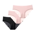 thumbnail image 2 of Bovxnpu Women's Plus Size Panties, Women's Breathable Seamless Brief Panties Underwear, 3PC Women Comfortable Underwear Ice Silk Panties Comfy Yoga Panties Exercise Briefs Underwear, 2 of 5