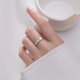 thumbnail image 3 of Lovely Cat His & Hers Pareja Anillos Plata de ley S925 Ajustable, 3 of 5
