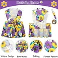 thumbnail image 4 of Small Dog Harness, Floral Bowknot Floral Cat Leash and Harness Set Breathable Cute Dog Harness with D Ring Dog Princess Dress Small Dog Clothes for Yorkie Chihuahua, 4 of 8