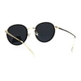 thumbnail image 2 of Polarized Round Womens Mod Elegant Double Rim Retro Sunglasses Black Gold Black, 2 of 4