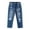 Blue-2353, variant on KIDSCOOL SPACE Baby Girl Boy Jeans,Little Kid Elastic Band Inside Ripped Denim Jeans Pants,Blue,2-3 Years