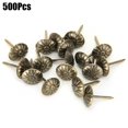 thumbnail image 3 of Bubble Nail Chrysanthemum Bubble Nail Bronze Nail Sofa Decoration Accessories 500Pcs 11 X 16mm Bubble Nail Chrysanthemum Pattern Retro Bronze Iron Sofa Fixed Decoration, 3 of 8