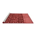 thumbnail image 2 of Ahgly Company Machine Washable Indoor Round Abstract Red Modern Area Rugs, 7' Round, 2 of 4