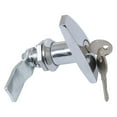 thumbnail image 1 of Cerradura De Manija En Forma De T De Aleación De Zinc, Cerradura De Caja De Herramientas Plateada Cromada, Protector De Puerta En T A Prueba De Herrumbre Adjunto Con 2 Llaves Para Camión De Remolque Scienceny  VI003445-00, 1 of 6