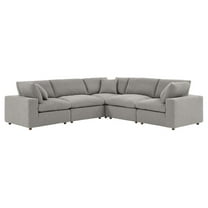 Modular Sectional Sofa Couch, Light Grey Gray, Fabric, Living Kitchen Cafe Bistro Hospitality Restaurant, Modern Contemporary HB34776