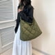thumbnail image 4 of Bolso Mano Casual JShteea Acolchado Algodón Bolso Hobo para Mujer Verde, 4 of 9
