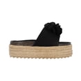 thumbnail image 2 of Sandalia Plataforma Yute Para Mujer Negro Con Flor Platonia MIRANDA-05-NEGRO, 2 of 5