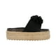 thumbnail image 2 of Sandalia Plataforma Yute Para Mujer Negro Con Flor Platonia MIRANDA-05-NEGRO, 2 of 5