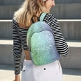thumbnail image 6 of Honeii Beautiful Glitter Print Canvas College Laptop Backpack, Durable Rucksack Travel Notebook Bag School Backpack Book Bag for Men Women-Medium, 6 of 7
