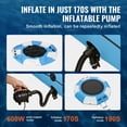 thumbnail image 4 of KFFKFF Water Bouncer Inflatable, Trampoline for Water Recreation, 10ft, Comes with Portable Swim Platform & 3-Step Ladder, Includes Electric Air Pump, Suitable for Children & Adults, 4 of 9