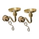 thumbnail image 1 of Elegante portavelas de pared de hierro, juego de candelabros de estilo vintage Oro, 1 of 9