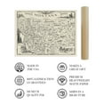 thumbnail image 4 of HISTORIX 1937 Map of Montana Vintage Poster Wall Art Print, 24 x 36 Inch, 4 of 8