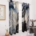 thumbnail image 2 of Blackout Curtains for Bedroom Howling Wolf Full Moon Full Room Darkening Grommet Curtains for Living Room,Thermal Insulated Ombre Drapes, 2 of 7