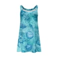thumbnail image 5 of Xihbxyly Dresses for Women 2024 Swing Dresses for Women Knee Length Summer Sleeveless Sundress Women's Sexy Vintage Round Neck Sleeveless Printing Party Dresses Loose Dress Y2k Maxi Dress Todays Deal, 5 of 5