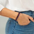 thumbnail image 5 of Pulsera de piedra natural liwang Amatista Natural 8 mm 16 cm 2 piezas, 5 of 5
