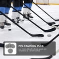 thumbnail image 1 of RENACLIPY 4 Pcs Rondelle de Hockey sur Glace PVC Argent pour Patinage à Roulettes et Loisirs, 1 of 8