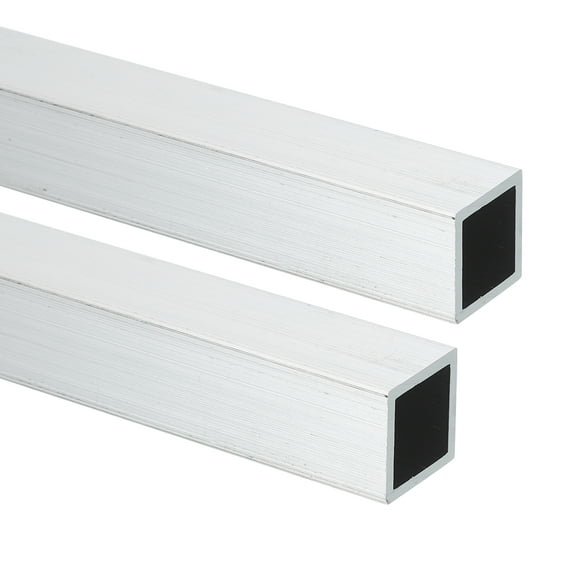 Uxcell 6063 Aluminum Square Tubing,0.59"x0.59"x18" Long 0.04" Wall Thick 2pcs