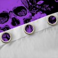 thumbnail image 4 of jejeloiu Rustic Flowers Curtains Pack of 2 (42x84 Each),Gothic Skeleton Curtains Blackout,Purple Black Bedroom Curtains For Boys Kids,Ultra Soft Home Decor, 4 of 6