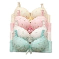 thumbnail image 1 of 12Y-18Y Big Girls Bra Breathable Wire Free Training Bras for Young Girls Kids Adjustable Breathable Floral Bra UnderwearYellow14 He Qiyong unisex, 1 of 1