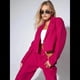 thumbnail image 5 of Conjuntos de 2 Piezas para Mujer: Blazer Elegante, Chaqueta, Pantalón Recto de Cintura Alta, Conjunto Informal de Negocios. Rosa Roja XL, 5 of 10