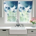 thumbnail image 4 of Navy Blue Fish Balloon Curtains 63 Inch Length for Living Room/Bedroom, Nautical Coastal Summer Ocean Modern Art Rod Pocket Privacy Door Curtains Decorative Tie Up Shade for Window 52"x63", 4 of 8