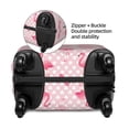 thumbnail image 4 of Lsque Cute Flamingo with Heart Printed Luggage Cover, Travel Luggage Protector,Scratch and Dirt Resistant, Fits 18-32 Inch Luggage - X-Large, 4 of 9