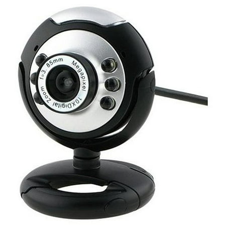 Fosmon 21001WEB 12.0 Megapixel 6 LED USB PC Webcam Camera with Night Vision For Desktop Skype Computer PC